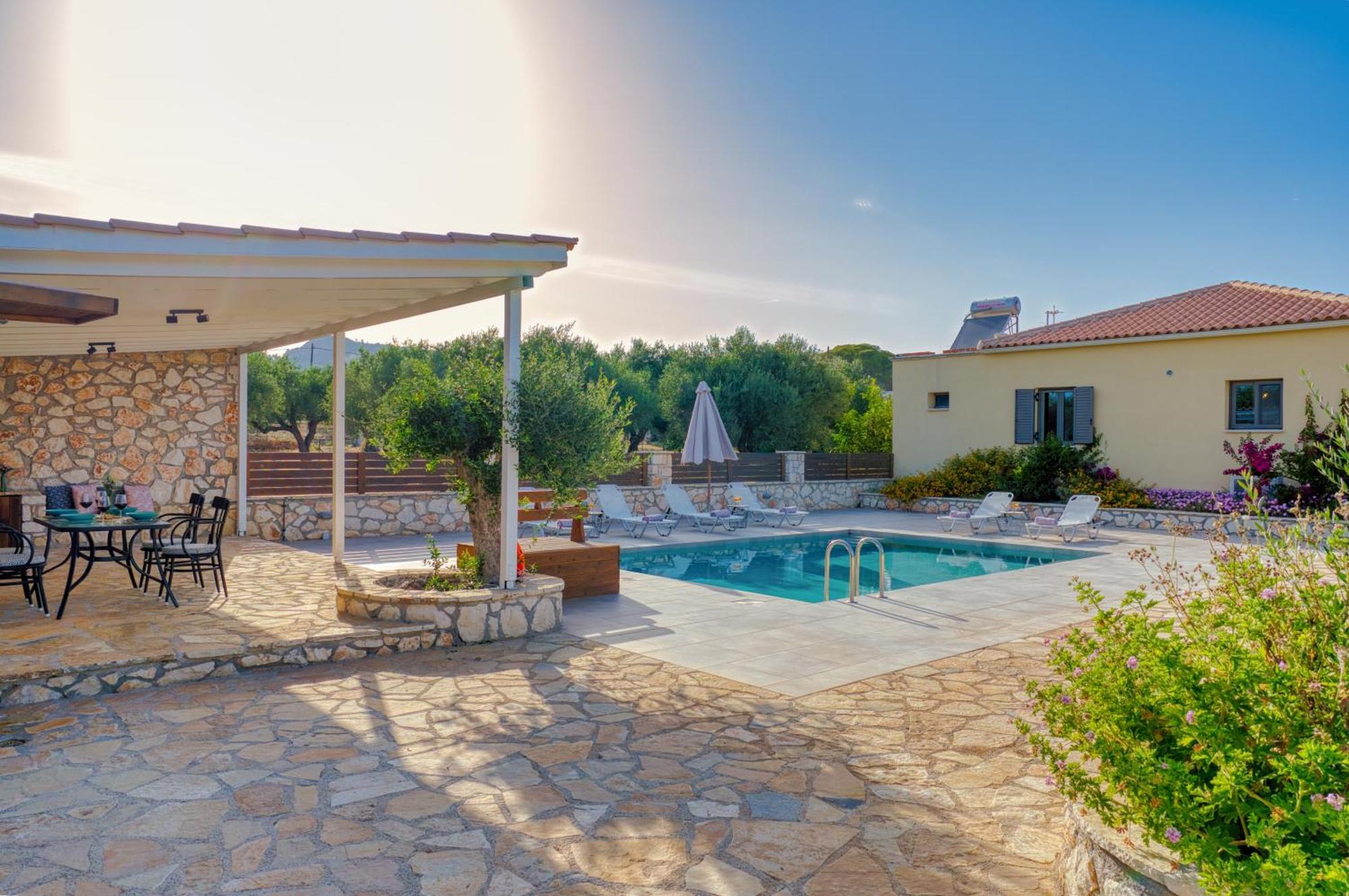 Astarte Villas - Astra Private Villas With Pool Vasilikí Екстериор снимка